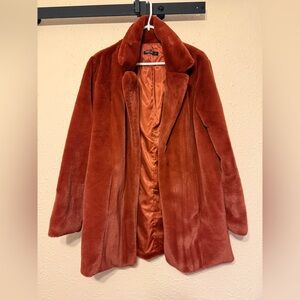 Nasty Gal Rust Teddy Jacket